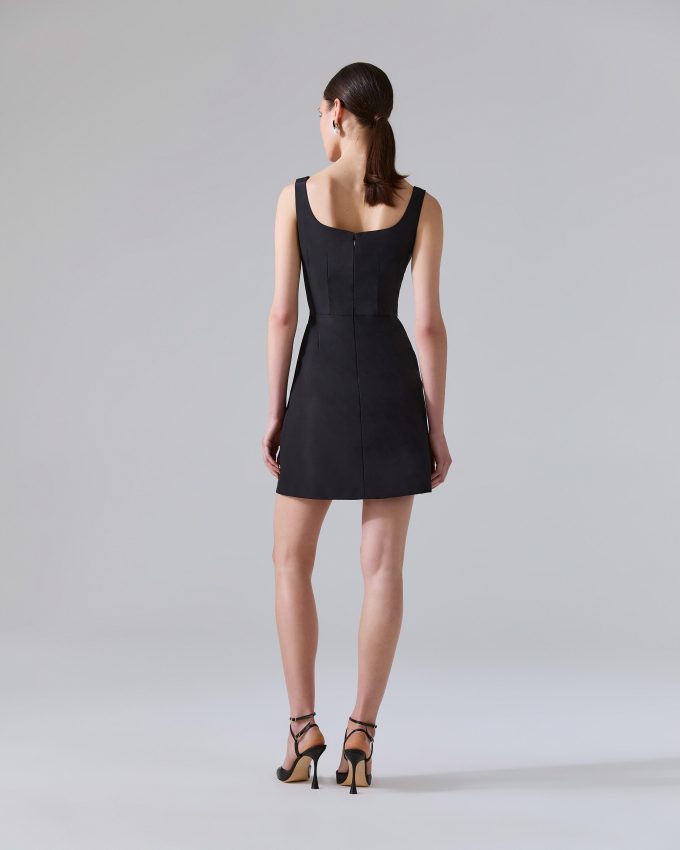 Embellished Heart Mini Dress