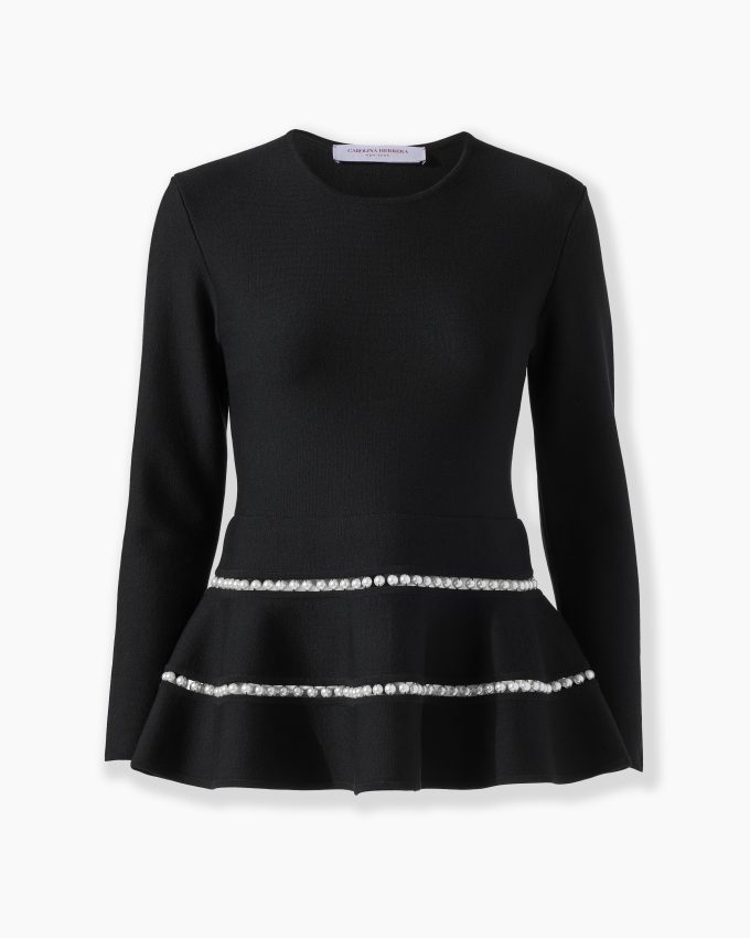 Pearl Peplum Top