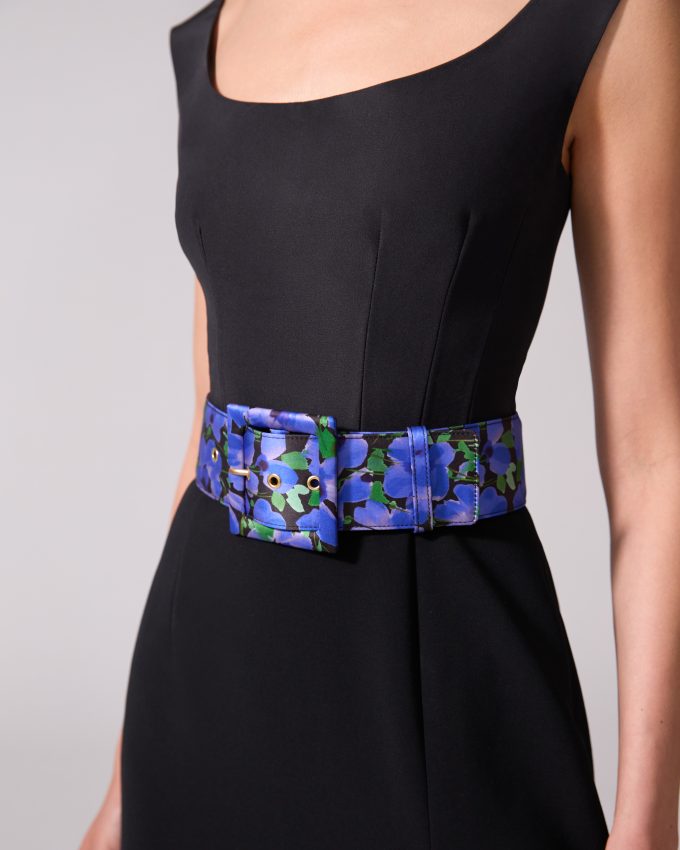 Floral-Print Icon Belt
