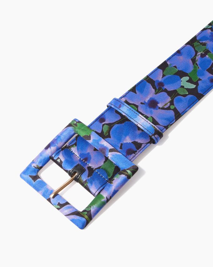 Floral-Print Icon Belt