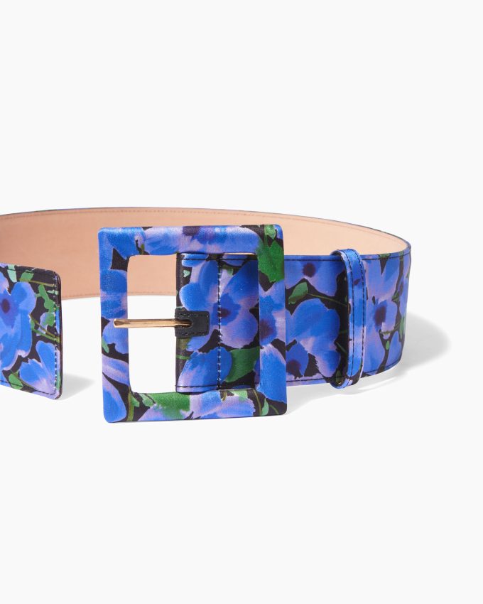 Floral-Print Icon Belt