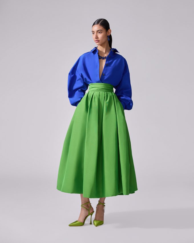 Oversized Tie-Front Shirt