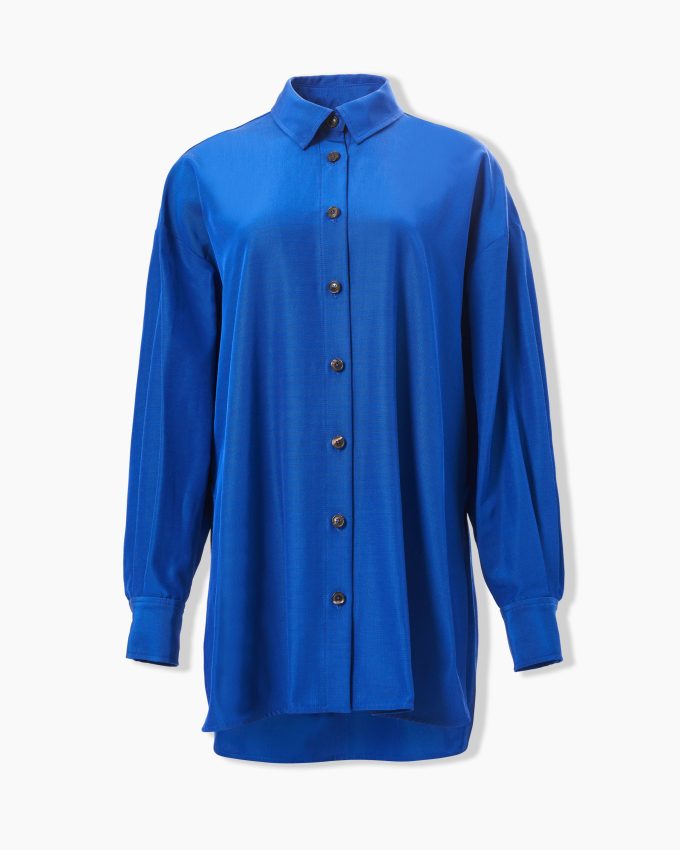 Oversized Tie-Front Shirt