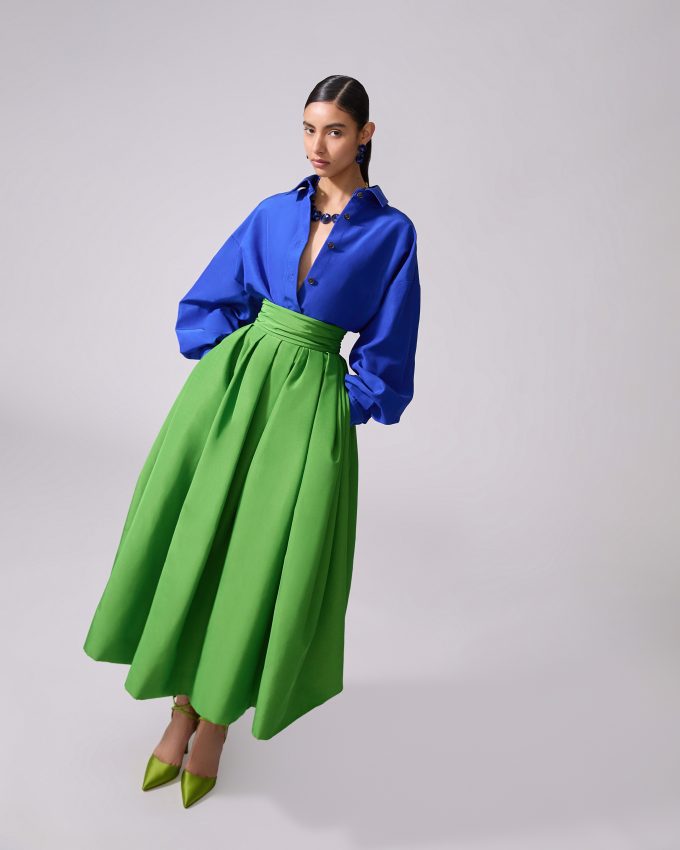 Oversized Tie-Front Shirt
