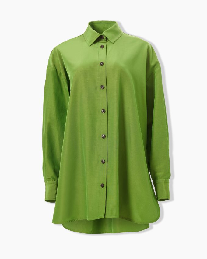 Oversized Tie-Front Shirt