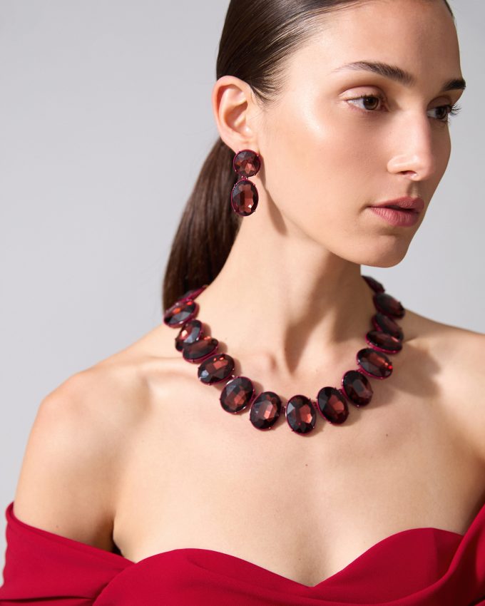 Faceted Crystal Necklace
