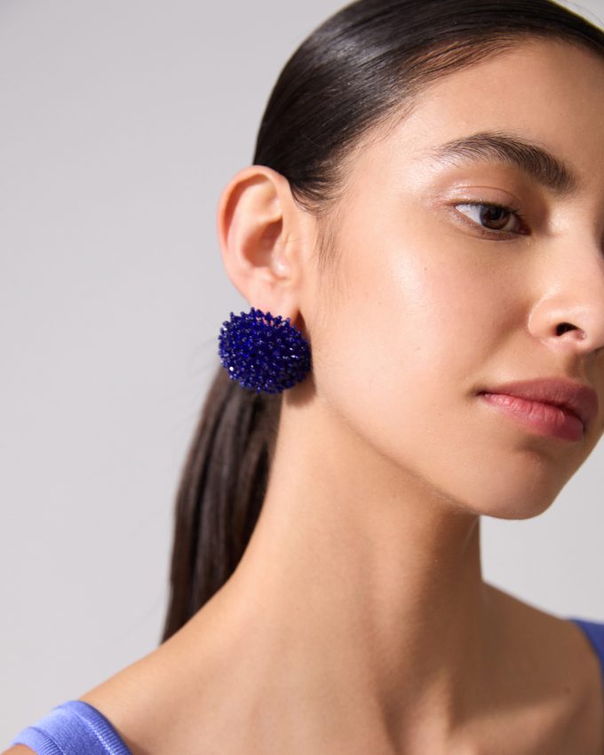 Beaded Dome Earrings