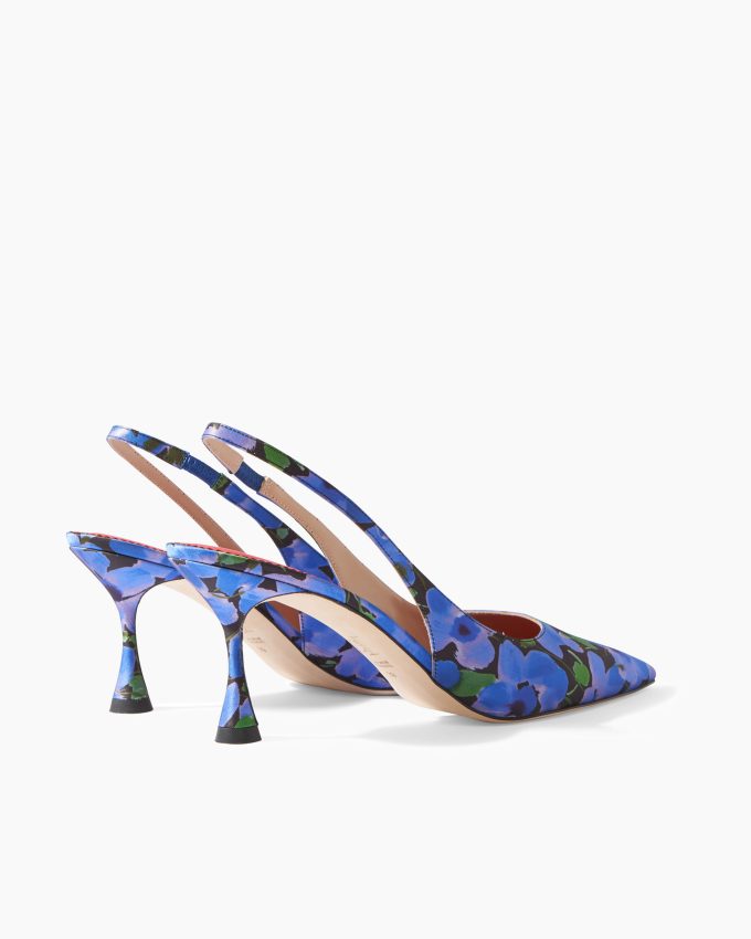 Kitten Heel in Printed Fabric