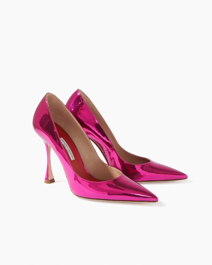 Metallic Patent Leather Pumps