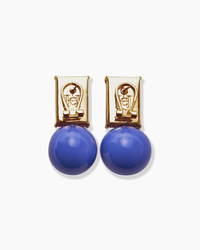 Crystal and Ball Earrings