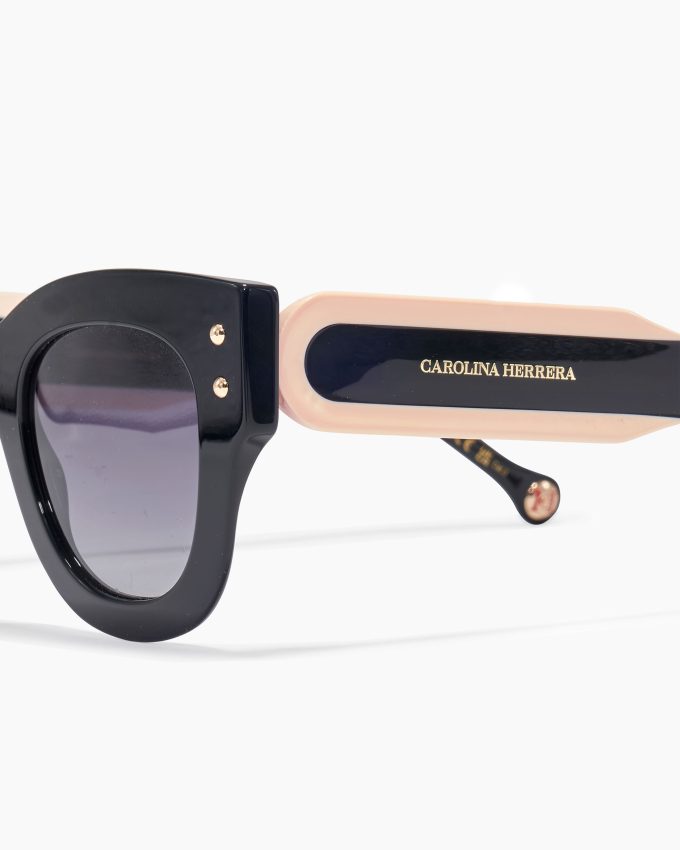 Round Frame Sunglasses With Contrast Temples