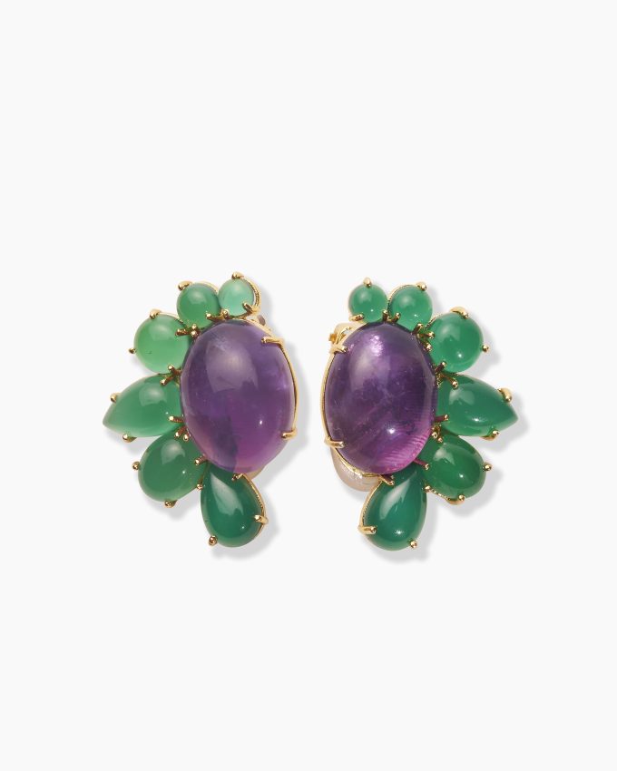 Carolina Herrera x Olympia Babylonia Half Moon Earrings