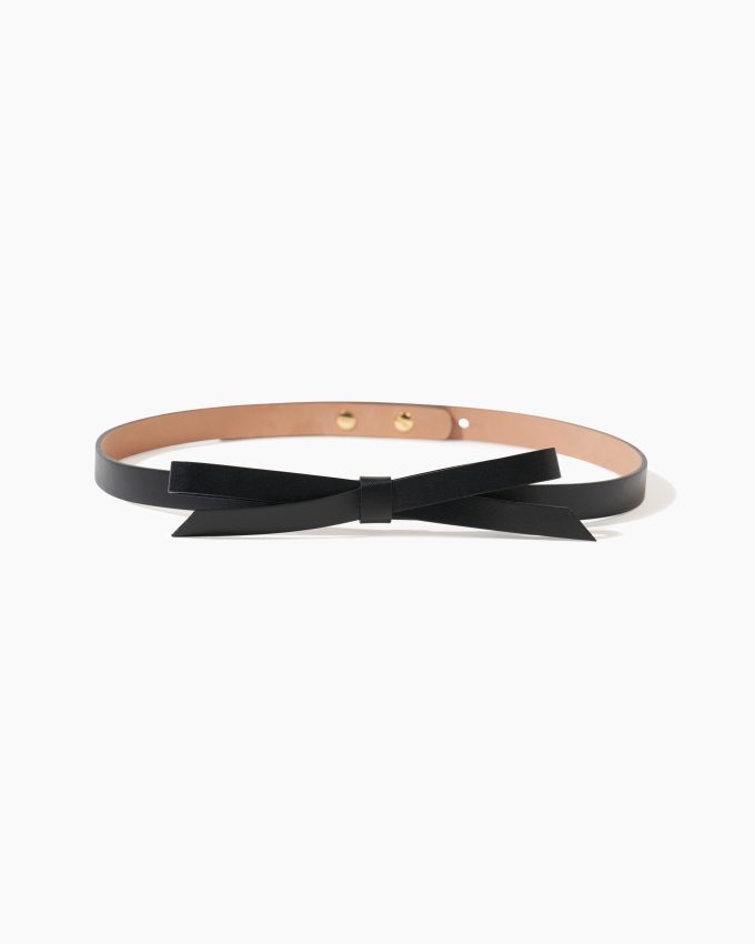 Leather Bow Belt