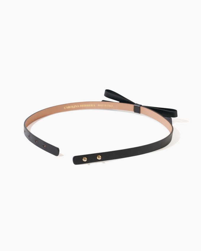 Leather Bow Belt
