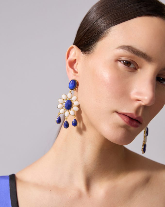 Carolina Herrera x Olympia Babylonia Flower Power Earrings