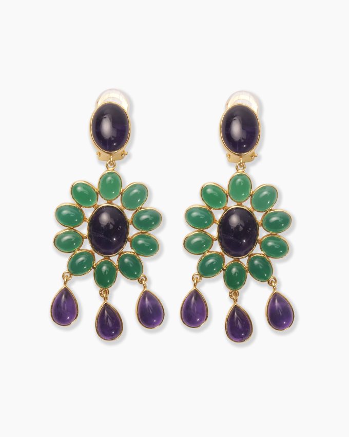 Carolina Herrera x Olympia Babylonia Flower Power Earrings