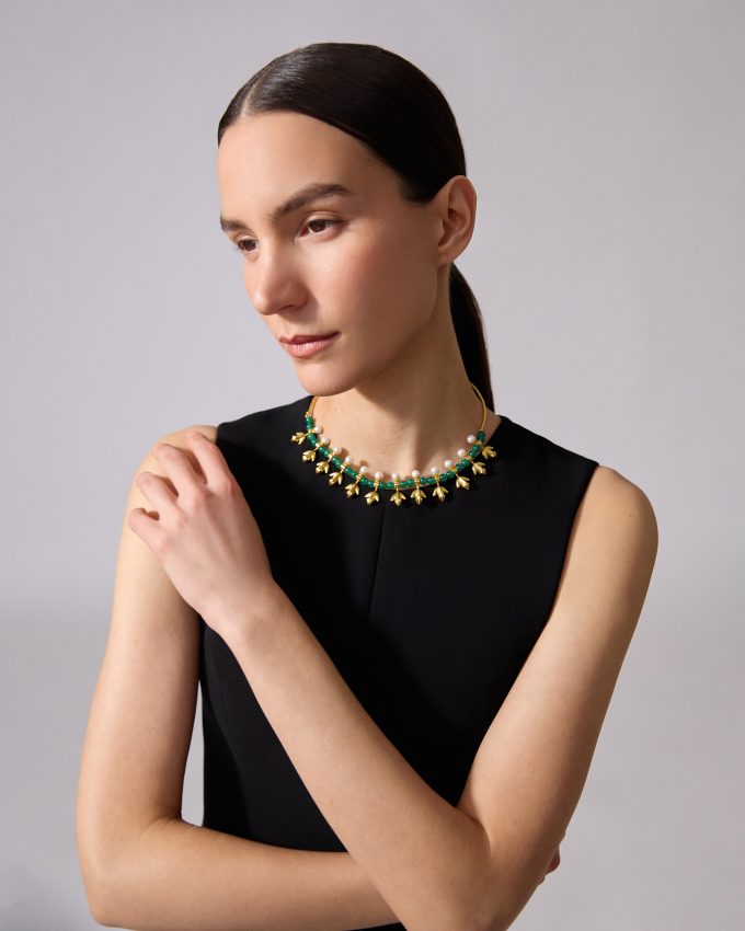 Carolina Herrera x Olympia Babylonia Frog Necklace