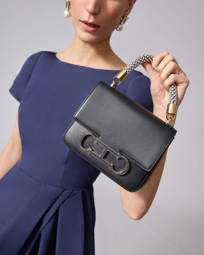 Initials Insignia Top Handle - Medium Handbag