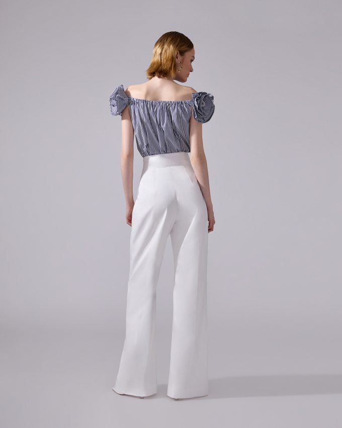 Sateen Wide-Leg Pant