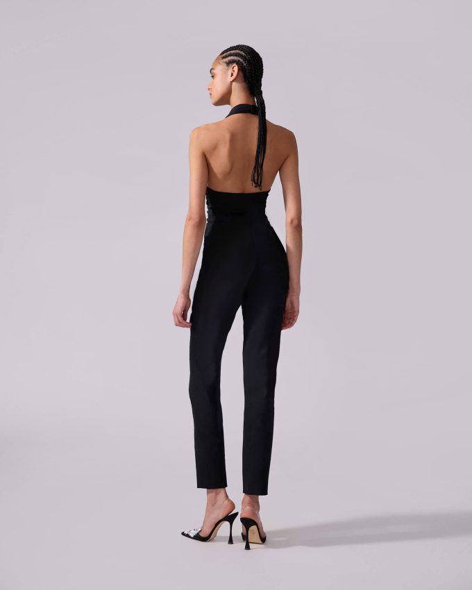 Embroidered Skinny Pants