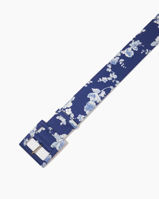 Floral-Print Icon Belt