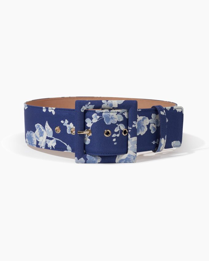 Floral-Print Icon Belt