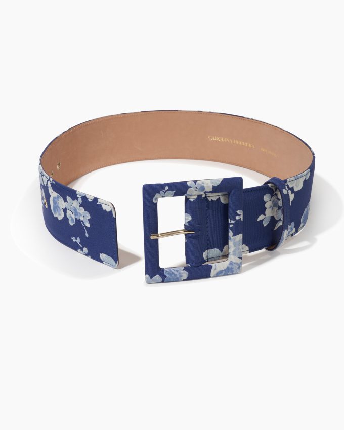 Floral-Print Icon Belt