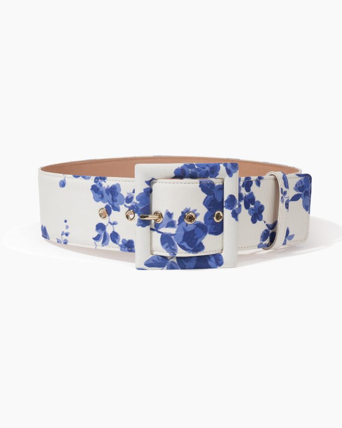 Floral-Print Icon Belt