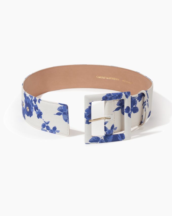 Floral-Print Icon Belt