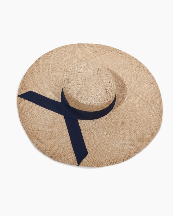 Raffia Ribbon-Tie Hat