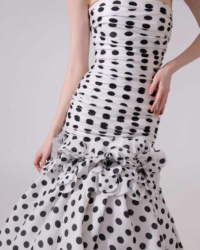 Polka Dot Mermaid Gown