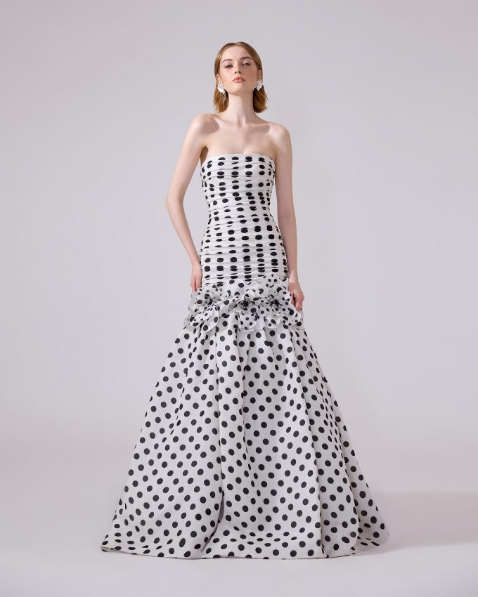 Polka Dot Mermaid Gown