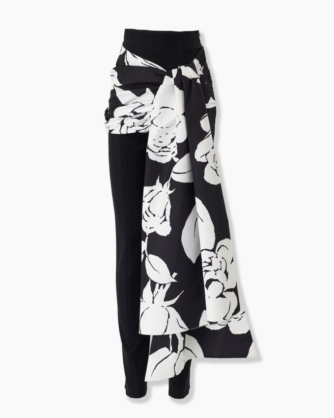 High-Rise Skinny Pants with Sash