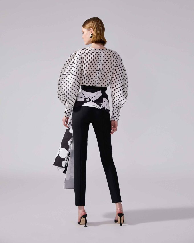 High-Rise Skinny Pants with Sash