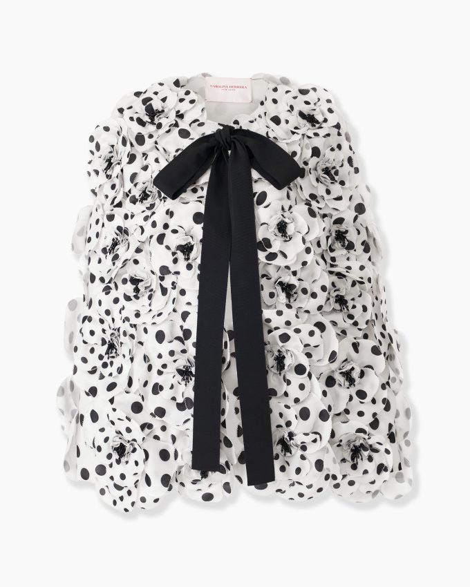 Polka Dot Rosette Cape