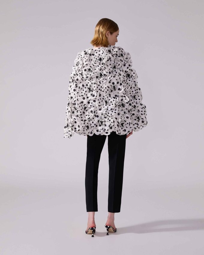 Polka Dot Rosette Cape
