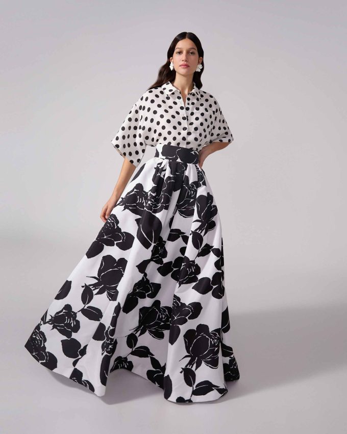 Floral-Print Ball Skirt
