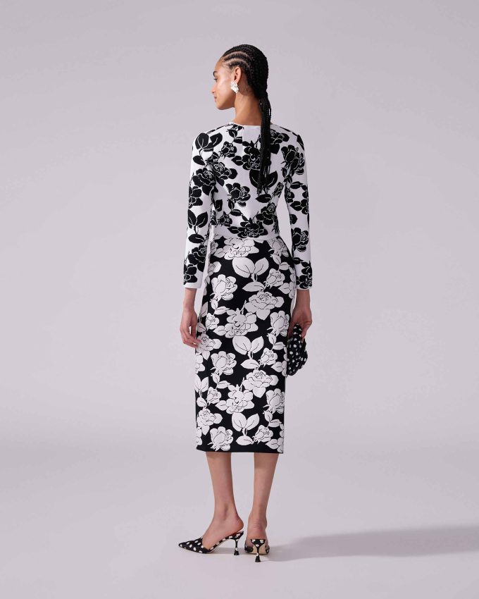 Floral Jacquard Cardigan