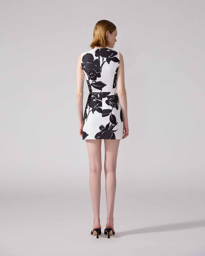 Floral-Print Mini Dress