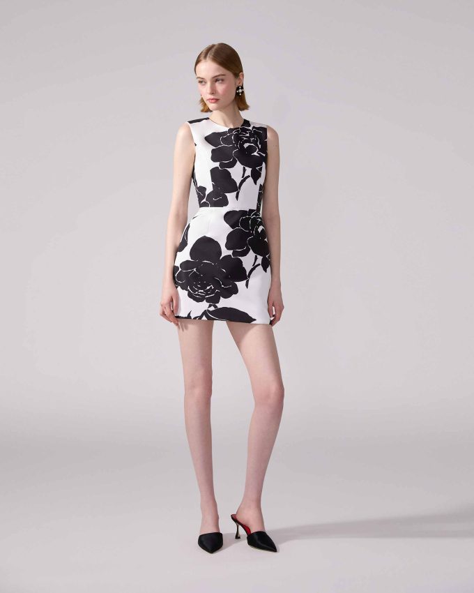 Floral-Print Mini Dress