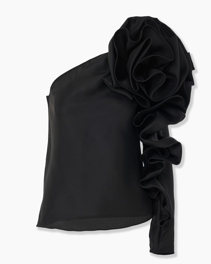 Asymmetric Rosette Top