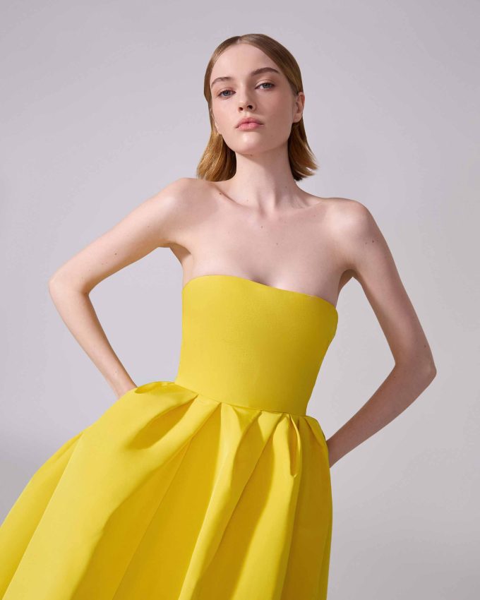 Strapless Midi Dress