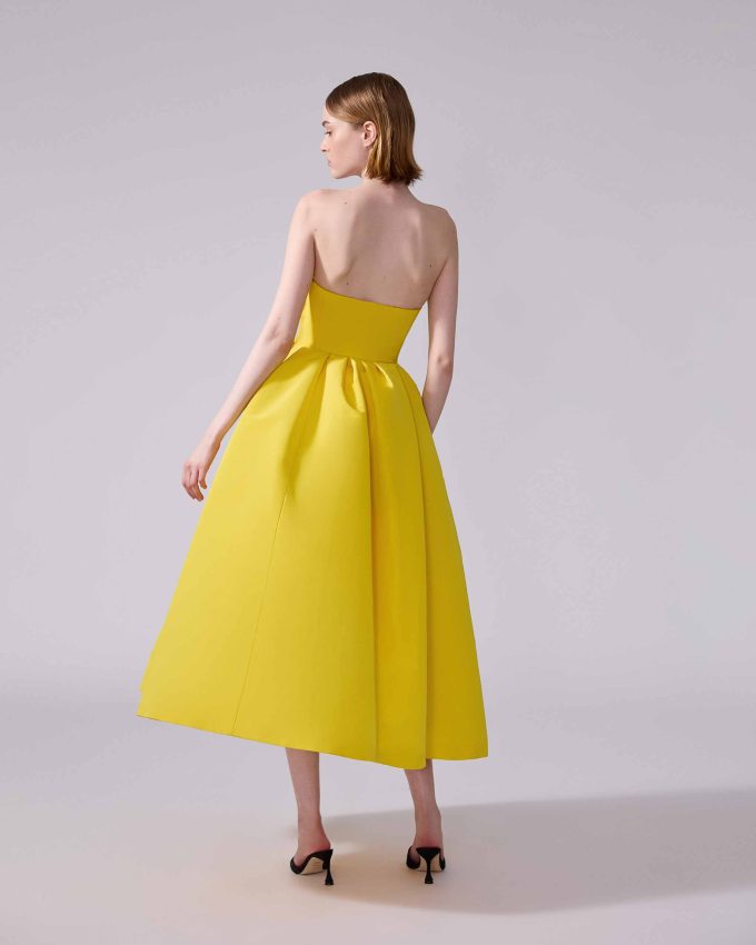 Strapless Midi Dress
