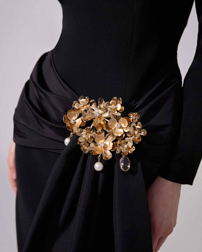 Midi Dress with Sash