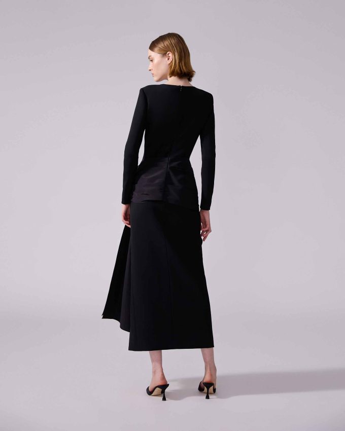 Midi Dress with Sash