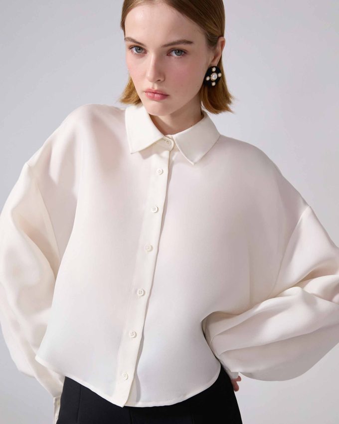 Oversized Cropped Shirt