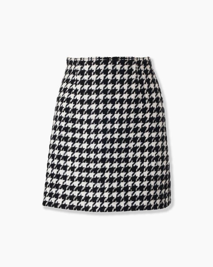 Houndstooth Mini Skirt