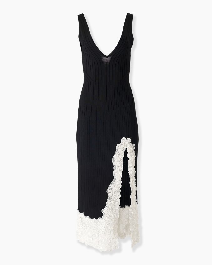 Lace-Trim Slip Dress