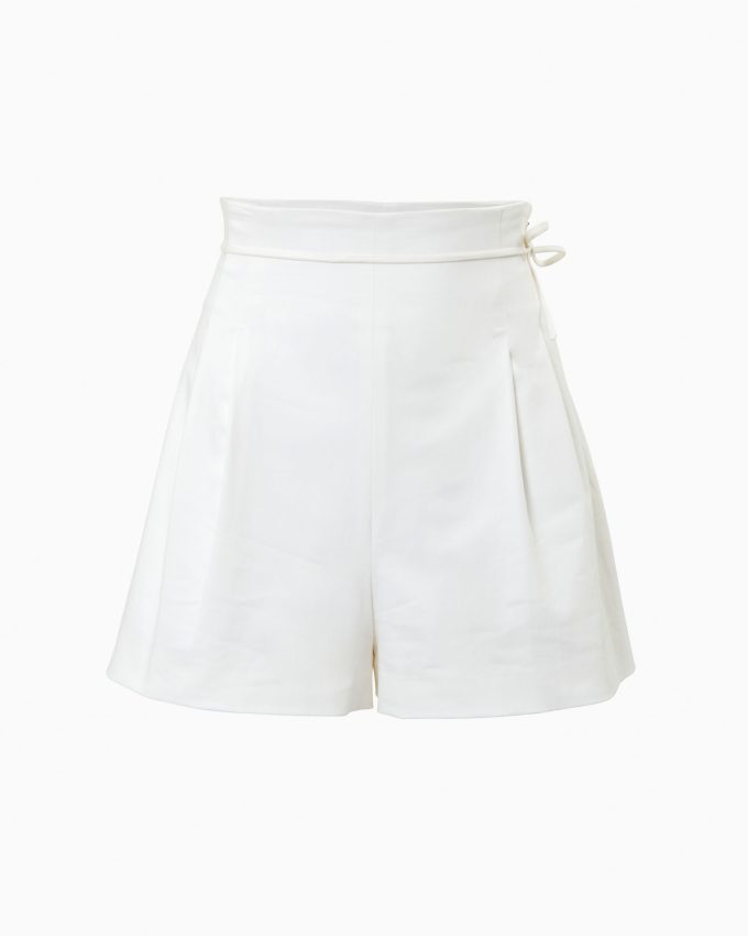 High-Waisted Shorts With Tie
