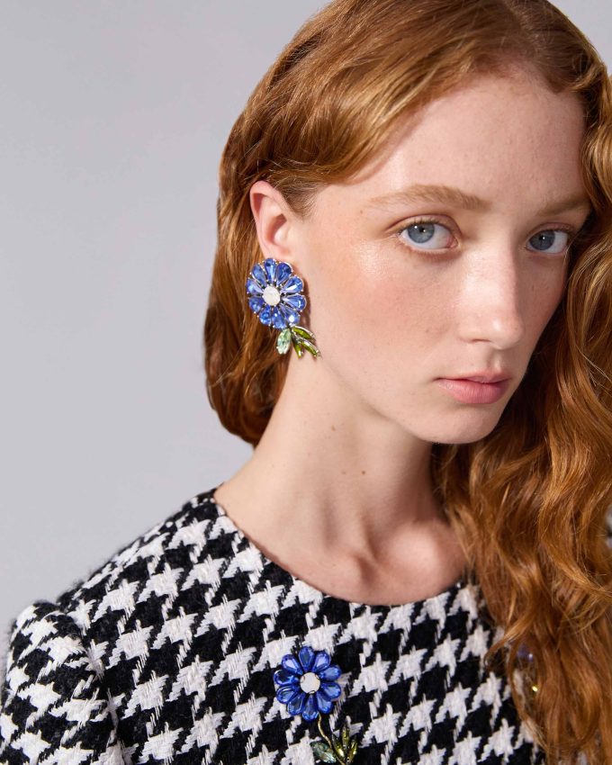 Crystal Daisy Earrings